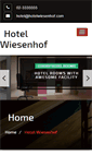 Mobile Screenshot of hotelwiesenhof.com